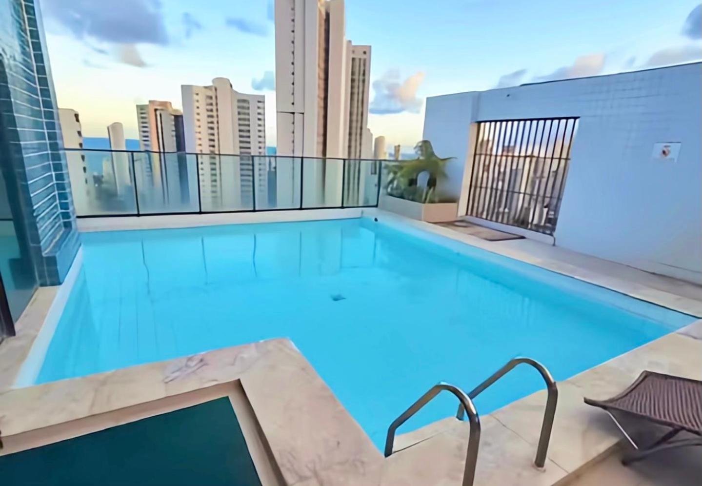 Flat Piscina No Rooftop Aluguel Temporada Em Recife Exteriér fotografie
